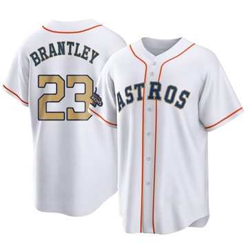 Fanatics (Nike) Michael Brantley Houston Astros Replica Home Jersey - White, White, 100% POLYESTER, Size 2XL, Rally House