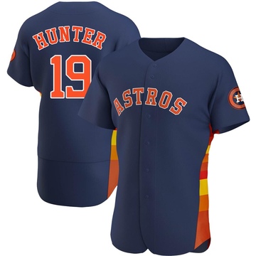 Men's Hunter Brown Houston Astros Replica Black Holographic Alternate Jersey